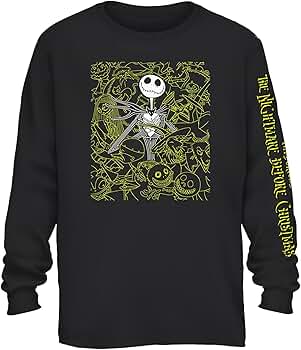 Amazon.com: Disney Mens Jack Skellington Shirt - The